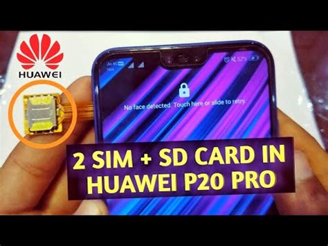 sd card huawei p20 pro|How to Install SD Card in Huawei P20 Pro Phone.